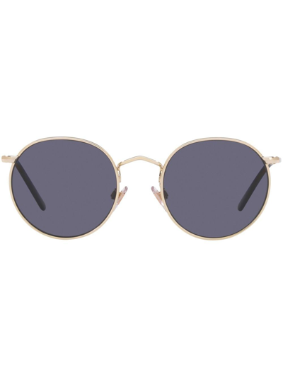 Sunglass Hut Round-frame Tinted Lens Sunglasses In Gold