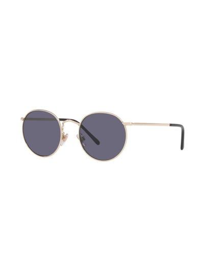 Sunglass Hut Round-frame Tinted Lens Sunglasses In Gold