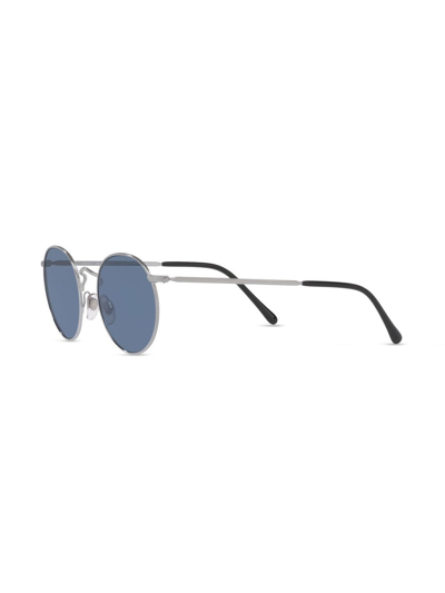 Sunglass Hut Round-frame Tinted Lens Sunglasses In Silver