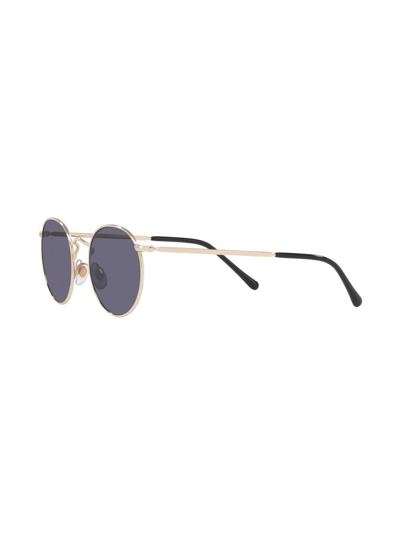 Sunglass Hut Round-frame Tinted Lens Sunglasses In Gold