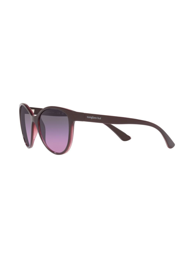 Sunglass Hut Cat-eye Gradient-lens Sunglasses In Brown