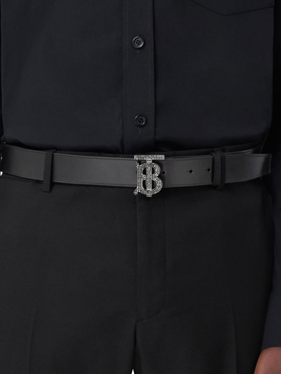 Burberry Monogram Leather Belt