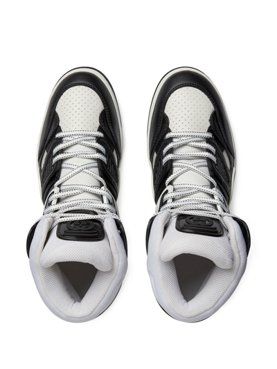Shop Gucci Basket High-top Sneakers In Black