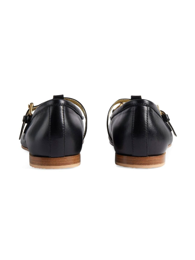 Shop Gucci Horsebit-detail Buckled Loafers In Black