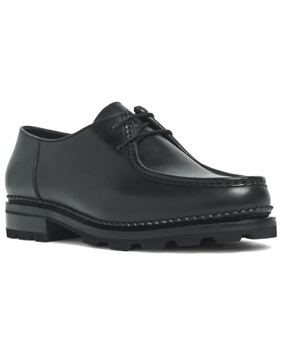 Shop Anthony Veer Men's Wright Moc Toe Lace-up Shoes In Black