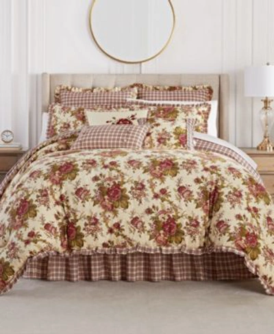 Shop Waverly Norfolk Comforter Sets In Red