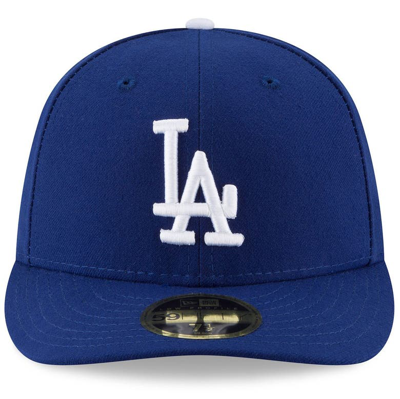 New Era Men's Los Angeles Dodgers 59Fifty Game Royal Low Crown Authentic  Hat