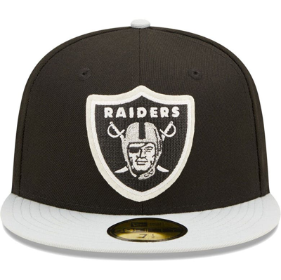 New Era Black/silver Las Vegas Raiders Super Bowl Xviii Letterman ...