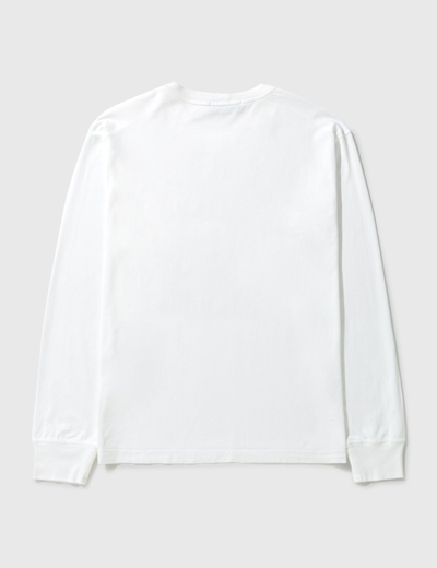 Shop Stone Island Jersey Cotton Long Sleeve T-shirt In White