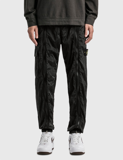 Shop Stone Island Econyl® Regenerated Nylon Cargo Pants In Black