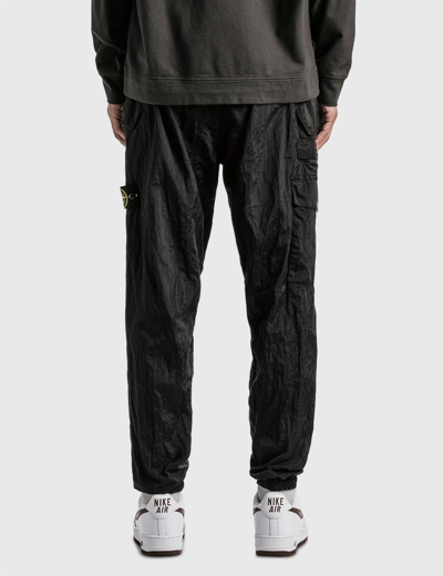 Shop Stone Island Econyl® Regenerated Nylon Cargo Pants In Black
