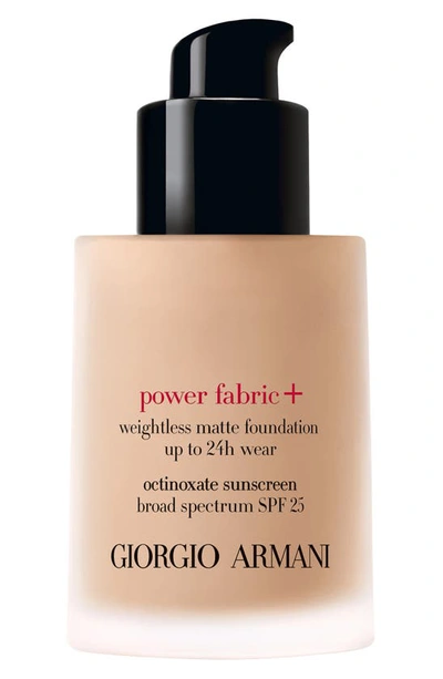 Shop Armani Beauty Power Fabric+ Foundation Spf 25 In 3.5