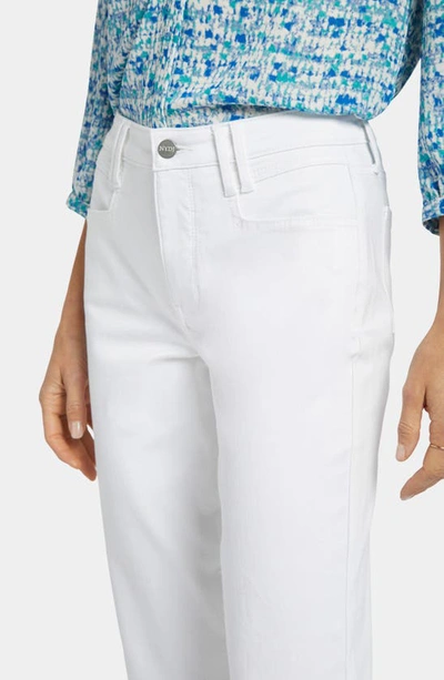 Shop Nydj High Waist Relaxed Straight Leg Ankle Jeans In Optic White