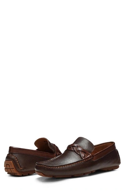 Shop Donald Pliner Deacon Braided Loafer In Cappuccino