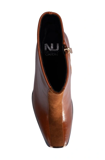 Lady Couture Tempo Tipped Block Heel Bootie In Tan