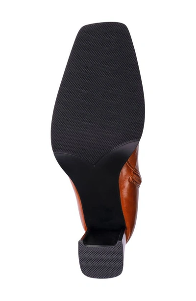 Lady Couture Tempo Tipped Block Heel Bootie In Tan