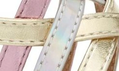 Shop Tucker + Tate Millie Metallic Sandal In Silver Iridescent Multi