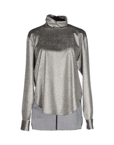 Cedric Charlier Blouse In Silver