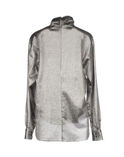 Shop Cedric Charlier Blouse In Silver