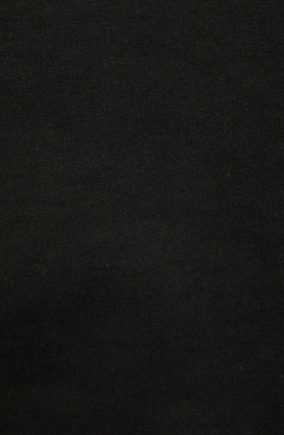 Shop Saint Laurent Embroidered Raglan Sleeve Sweatshirt In Black