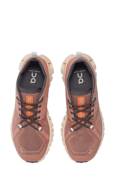 Shop On Cloud X 3 Shift Cross Training Shoe In Cork/ Fawn