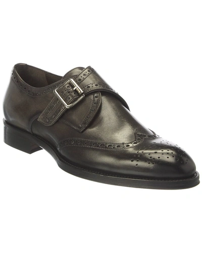 Shop M By Bruno Magli Xeno Leather Loafer In Grey