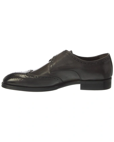 Shop M By Bruno Magli Xeno Leather Loafer In Grey