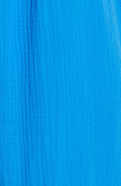 Shop Btfl-life Tiered Ruffle Cotton Maxi Dress In Royal Blue