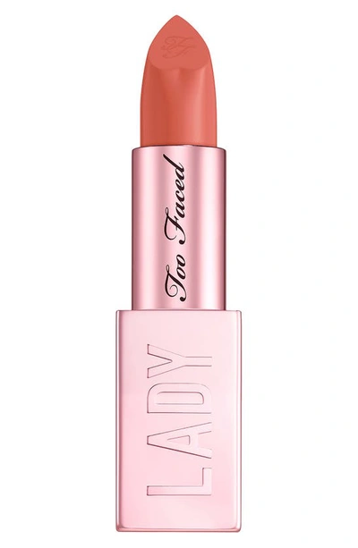 Shop Too Faced Lady Bold Cream Lipstick In Comeback Queen