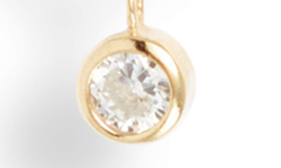 Shop Miranda Frye Shea Cubic Zirconia Charm Necklace In Gold