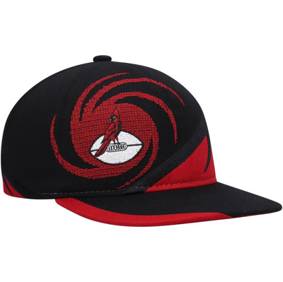 Shop Mitchell & Ness Youth  Black/cardinal Arizona Cardinals Spiral Snapback Hat