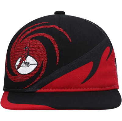 Shop Mitchell & Ness Youth  Black/cardinal Arizona Cardinals Spiral Snapback Hat