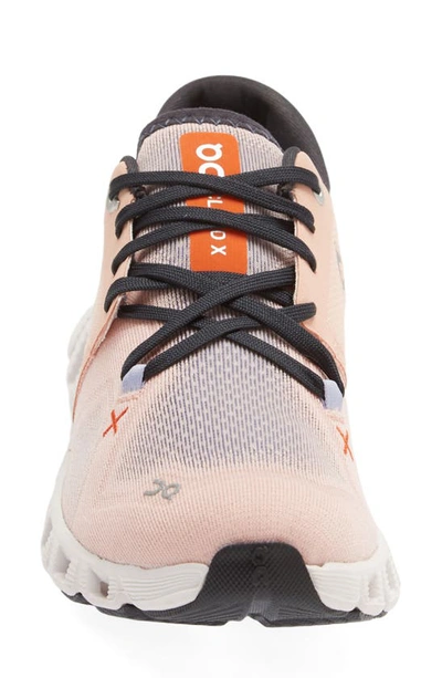 Shop On Cloud X 3 Training Shoe In Rose/ Sand