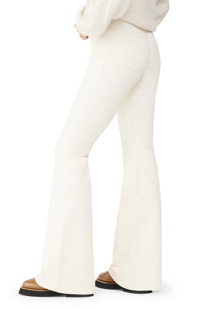 Shop Dl1961 Rachel Ultra High Waist Corduroy Flare Pants In Eggshell