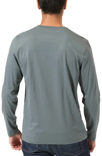 Shop Threads 4 Thought Invincible Long Sleeve Organic Cotton Top In Marsh