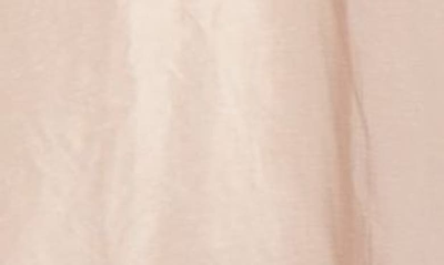 Shop Aje Dusk Knot Cutout Puff Sleeve Linen Blend Midi Dress In Blush