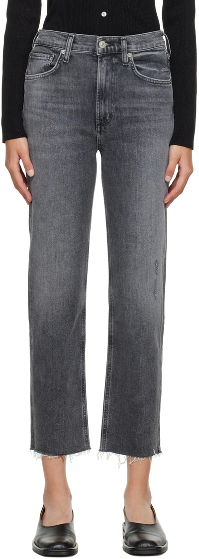 Shop Citizens Of Humanity Gray Daphne Jeans In All Nighter