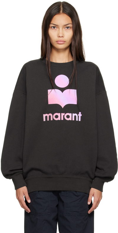 Shop Isabel Marant Étoile Black Mindy Sweatshirt In 02fk Faded Black