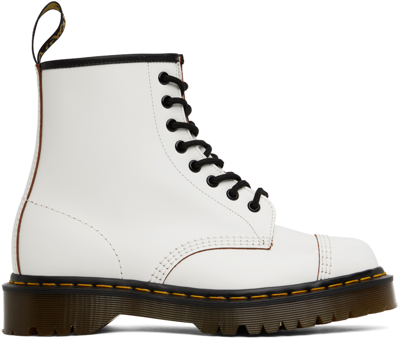 Dr. Martens White 'made In England' 1460 Bex Boots In White Quilon |  ModeSens