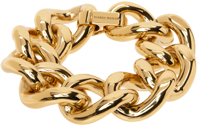 Shop Isabel Marant Gold Chain Bracelet In 12do Dore