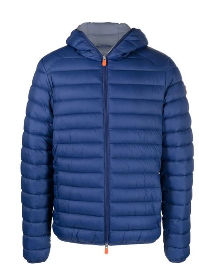 Shop Save The Duck Coats In Eclipse Blue