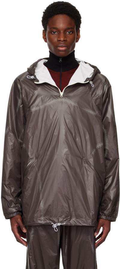 Saul Nash Brown Perforated Jacket In Brown