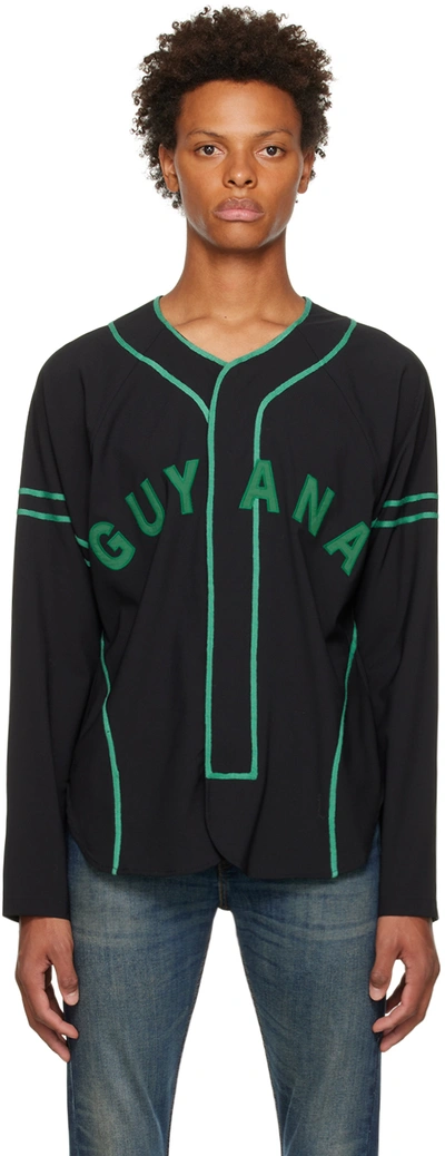 Shop Saul Nash Black 'guyana' Shirt