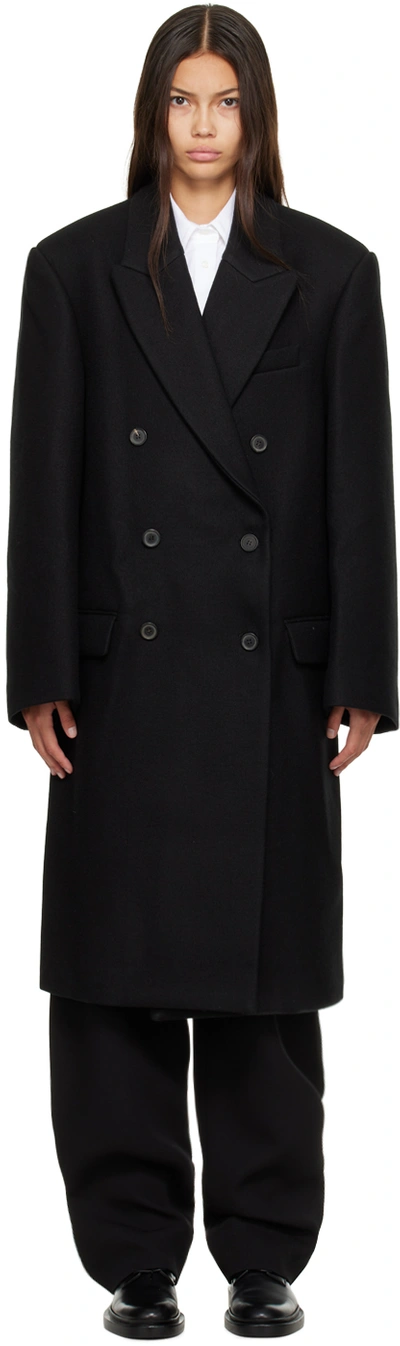 Shop Wardrobe.nyc Black Hailey Bieber Edition Hb Coat