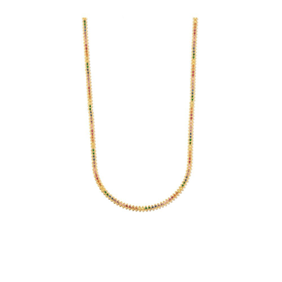 Shop Sydney Evan 14k Yellow Gold Rainbow Eternity Necklace