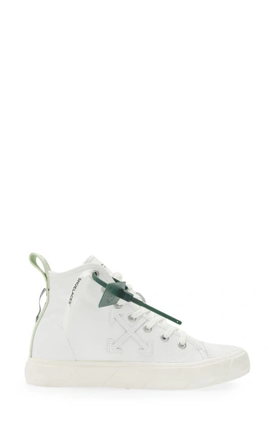 Shop Off-white Vulcanized Mid Top Sneaker In White White