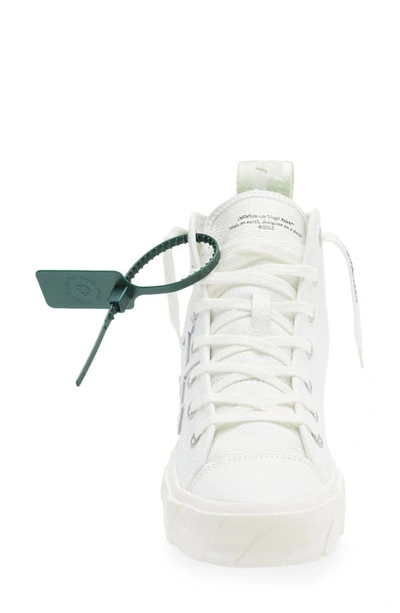 Shop Off-white Vulcanized Mid Top Sneaker In White White