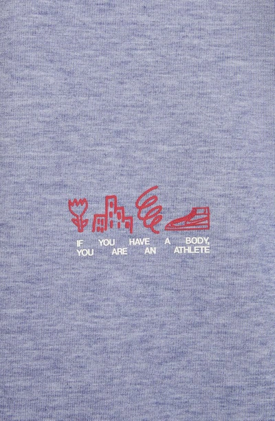 Shop Nike Kids' Dri-fit Crewneck Sweatshirt In Midnight Navy/ Red/ Heather