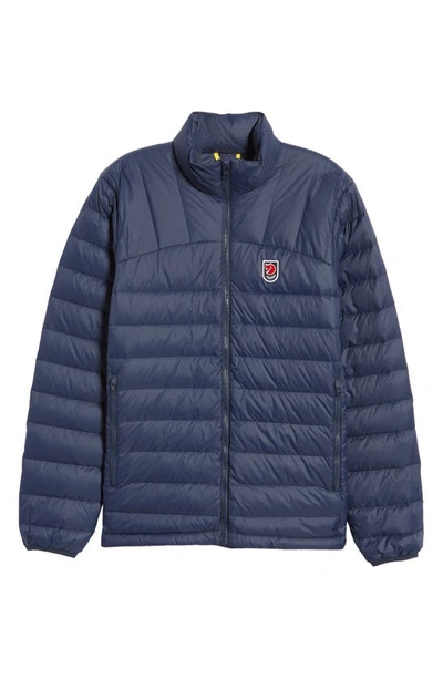 Shop Fjall Raven Expedition Packable Down Jacket In Navy