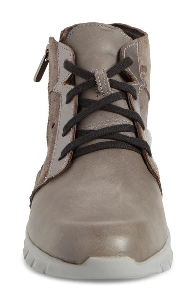 Shop Naot Polaris High Top Sneaker In Foggy Gray Leather